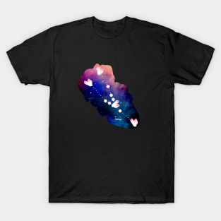 Taurus Constellation in Rose Quartz - Star Signs and Birth Stones T-Shirt